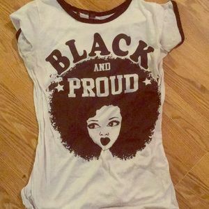 Black and Proud Juniors short sleeve tee